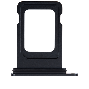 Dual Sim Card Tray Compatible For iPhone 15 / 15 Plus (Black)