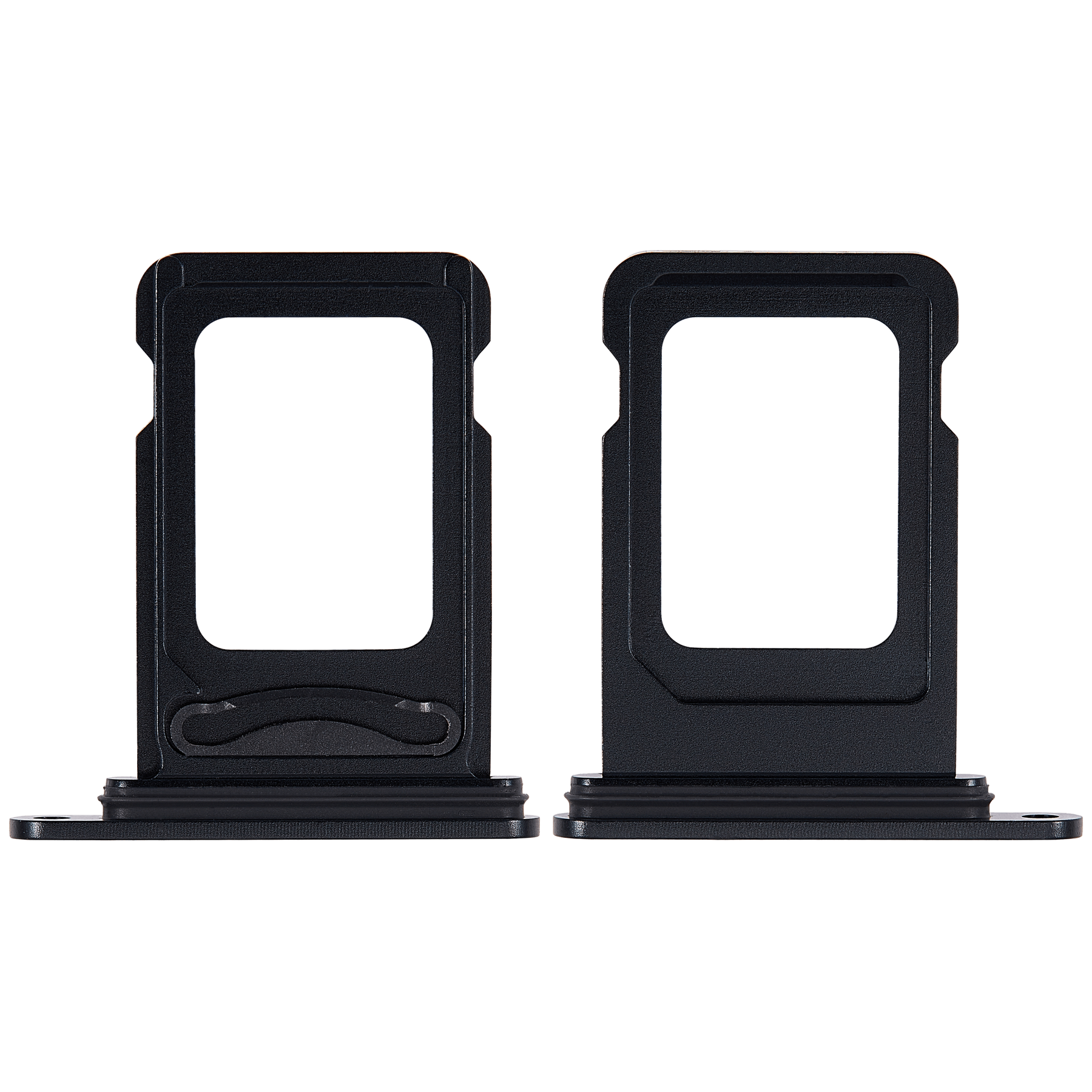 Dual Sim Card Tray Compatible For iPhone 15 / 15 Plus (Black)