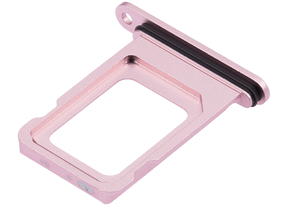Dual Sim Card Tray Compatible For iPhone 15 / 15 Plus (Pink)
