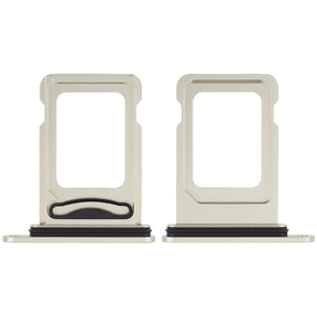 Dual Sim Card Tray Compatible For iPhone 15 / 15 Plus (Yellow)