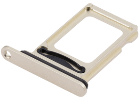 Dual Sim Card Tray Compatible For iPhone 15 / 15 Plus (Yellow)