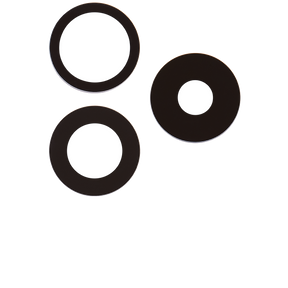 Back Camera Lens (Glass Only) With Adhesive Compatible For iPhone 15 Pro (3 Piece Set) (Real Sapphire) (Premium)