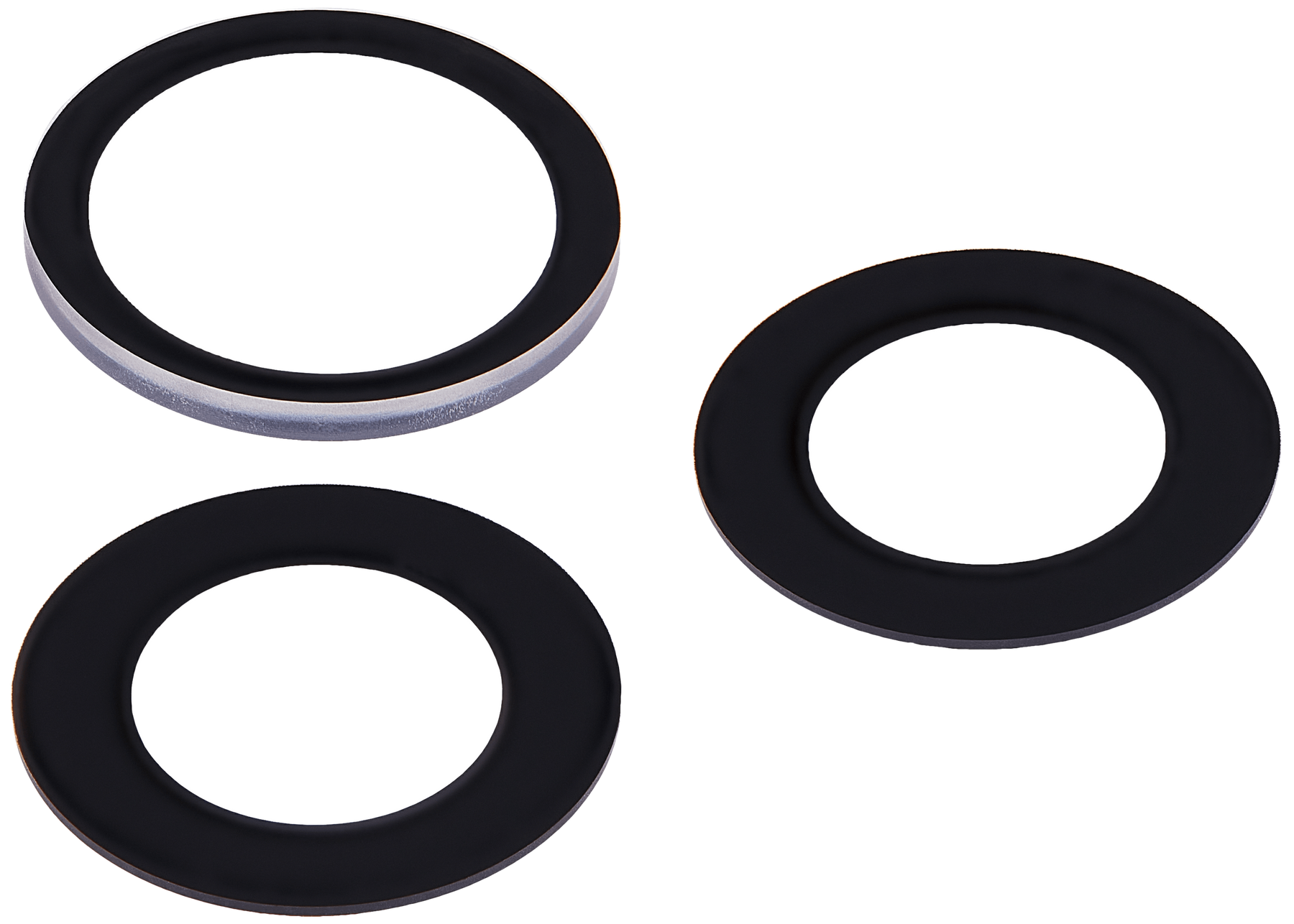 Back Camera Lens (Glass Only) With Adhesive Compatible For iPhone 15 Pro Max (3 Piece Set) (Real Sapphire) (Premium)