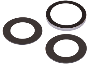 Back Camera Lens (Glass Only) With Adhesive Compatible For iPhone 15 Pro Max (3 Piece Set) (Real Sapphire) (Premium)