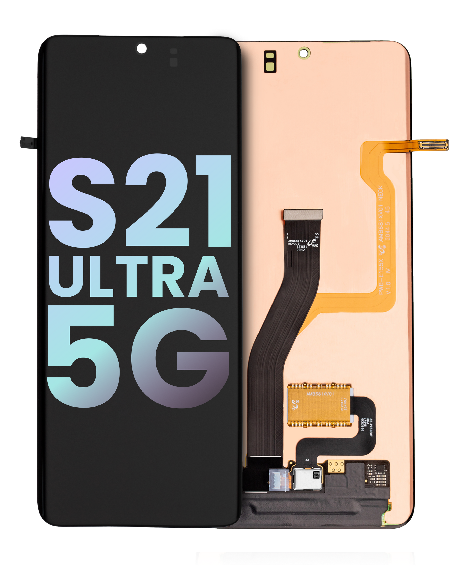 OLED Assembly Without Frame Compatible For Samsung Galaxy S21 Ultra 5G Replacement(Service Pack) (All Colors)