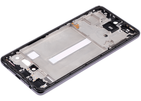 Replacement Mid-Frame Housing Compatible For Samsung Galaxy A52 4G (A525 / 2021) / A52 5G (A526 / 2021) / A52S 5G (A528 / 2021) (Awesome Black)