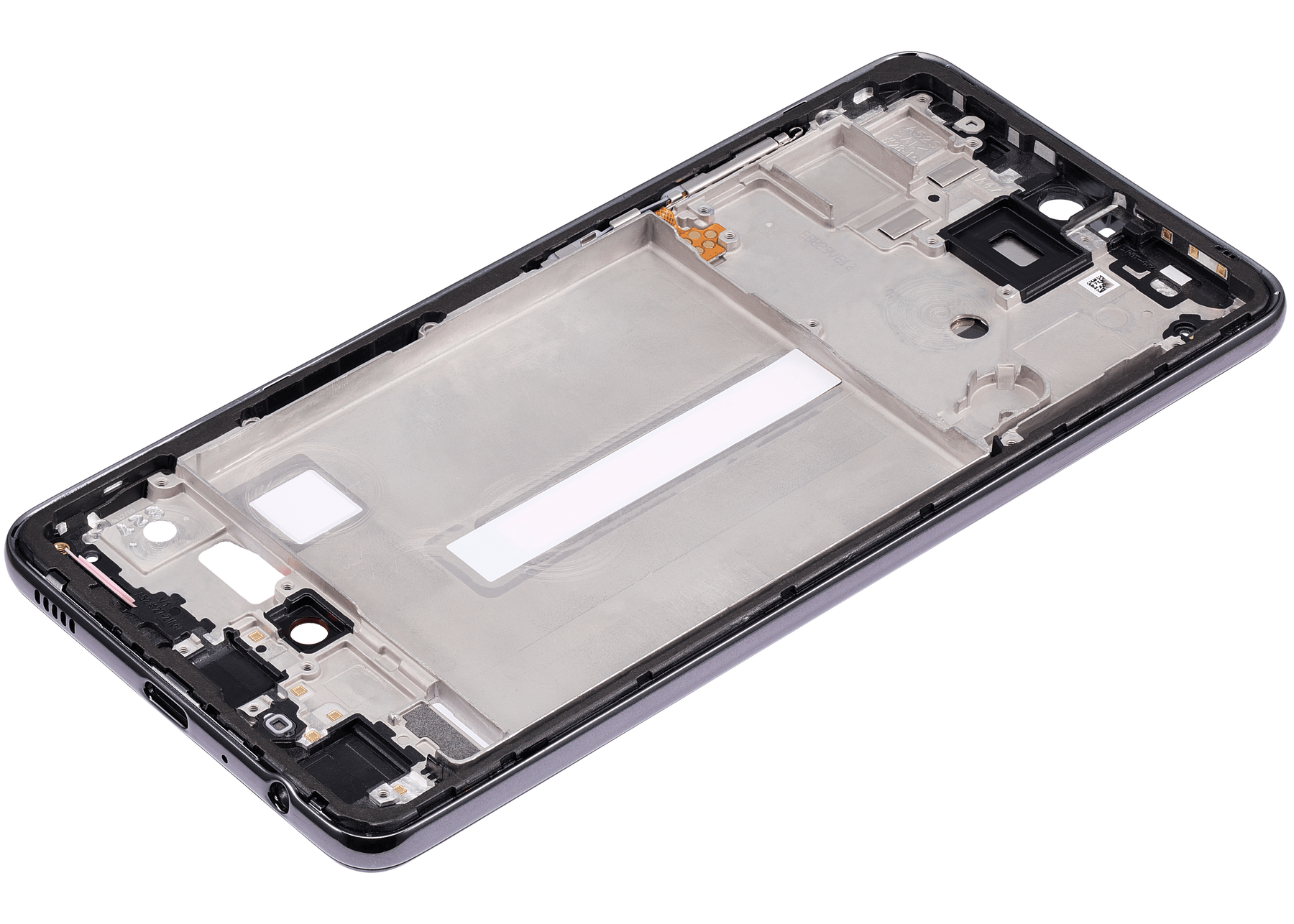 Replacement Mid-Frame Housing Compatible For Samsung Galaxy A52 4G (A525 / 2021) / A52 5G (A526 / 2021) / A52S 5G (A528 / 2021) (Awesome Black)