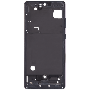 Mid-Frame Housing Replacement Compatible For Samsung Galaxy A71 5G UW (A716V / 2020) (Prism Cube Black)