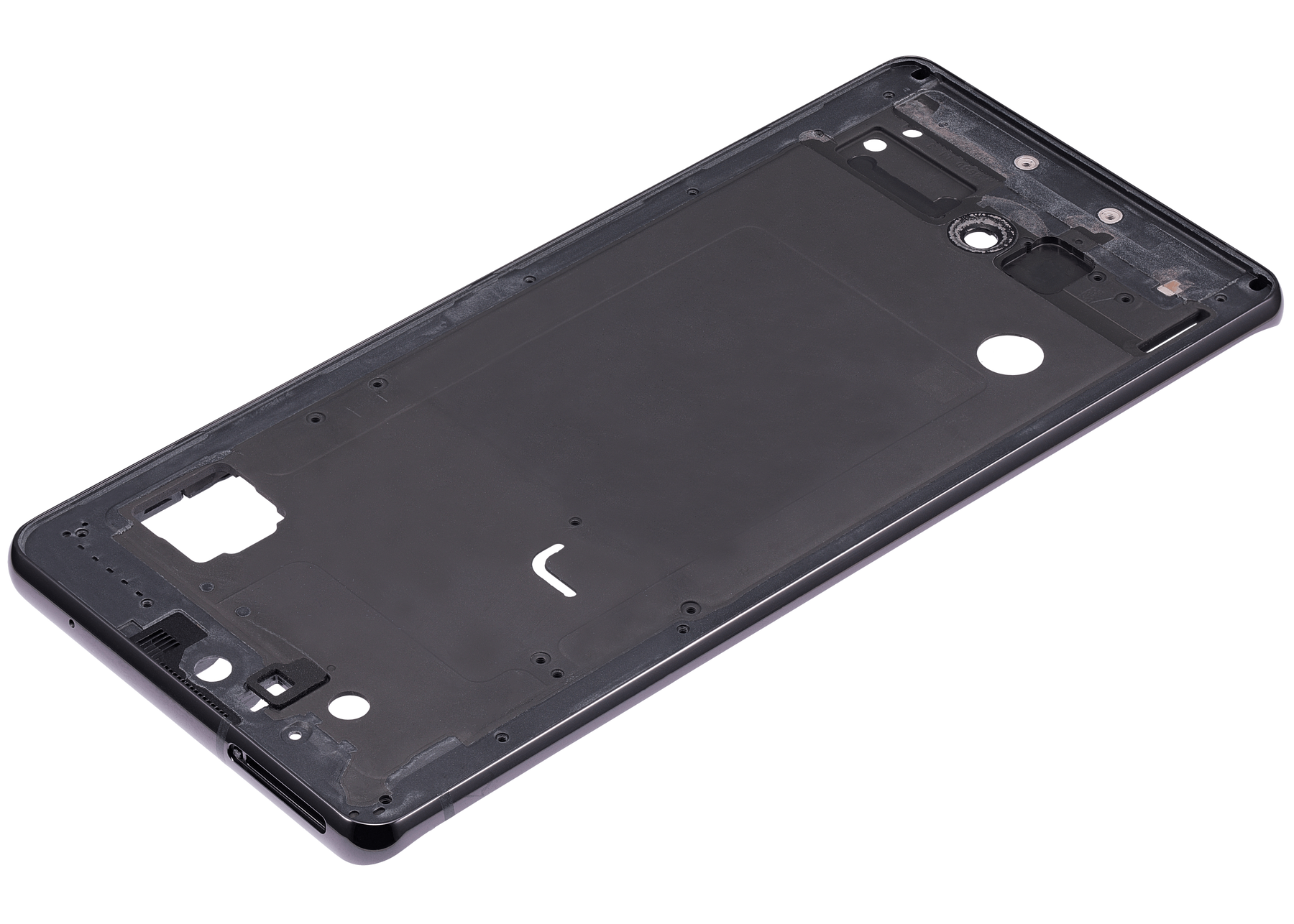 Mid-Frame Housing Replacement Compatible For Samsung Galaxy A71 5G UW (A716V / 2020) (Prism Cube Black)