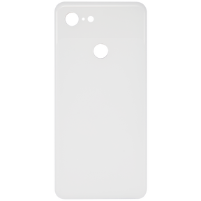 Back cover Glass Compatible For Google Pixel 3 Replacement (Clearly White)