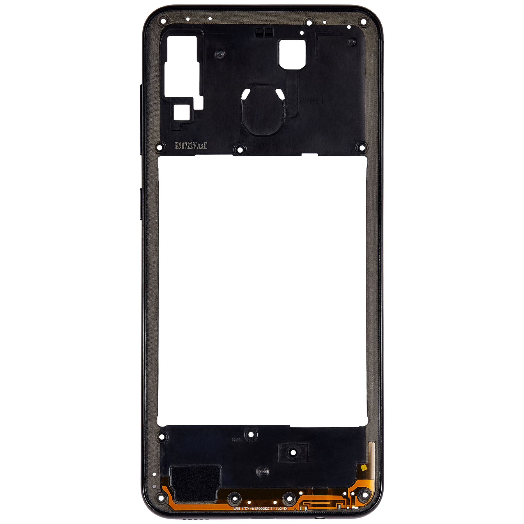 Mid-Frame Housing Compatible For Samsung Galaxy A20 (A205 / 2019) (International Version) (Black)