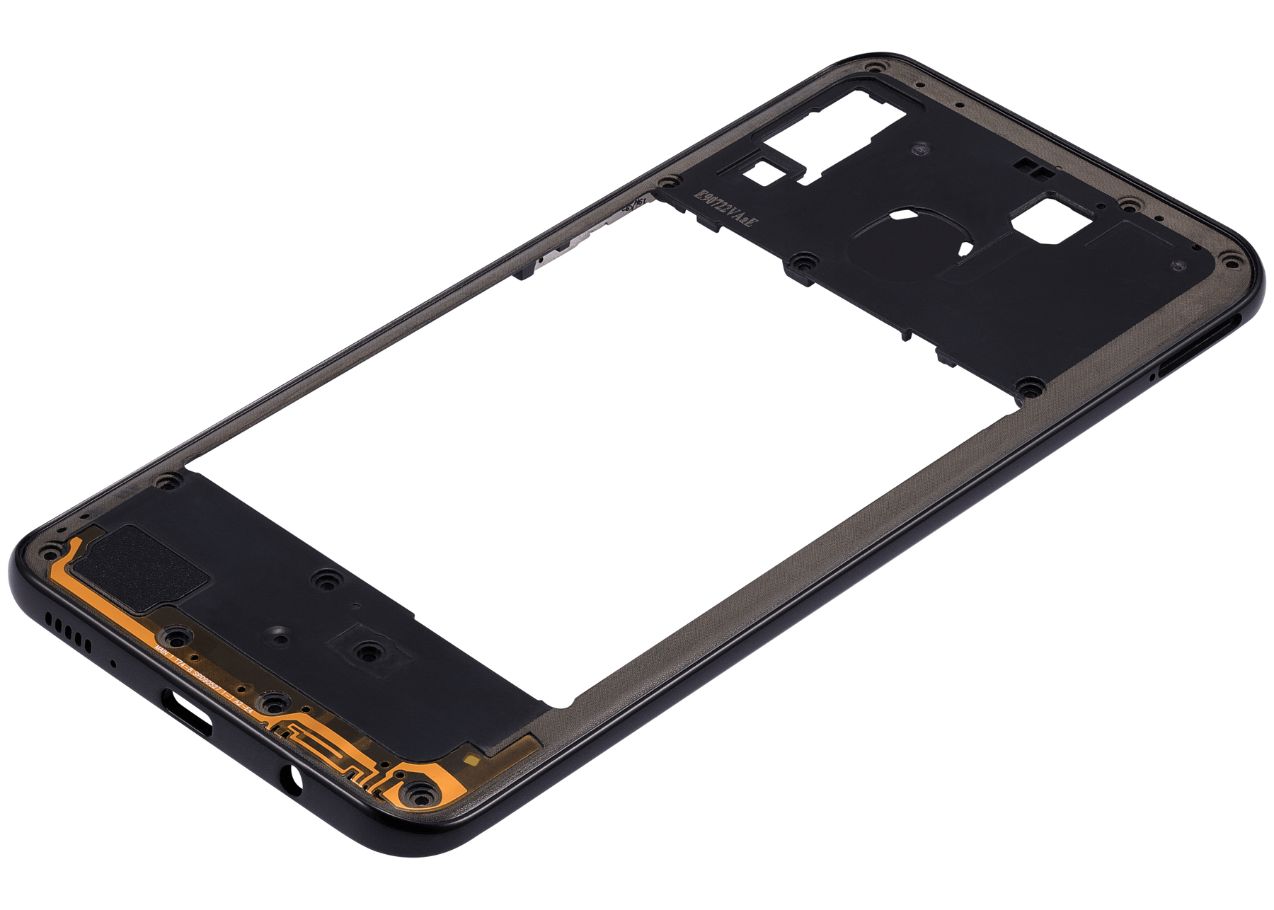 Mid-Frame Housing Compatible For Samsung Galaxy A20 (A205 / 2019) (International Version) (Black)