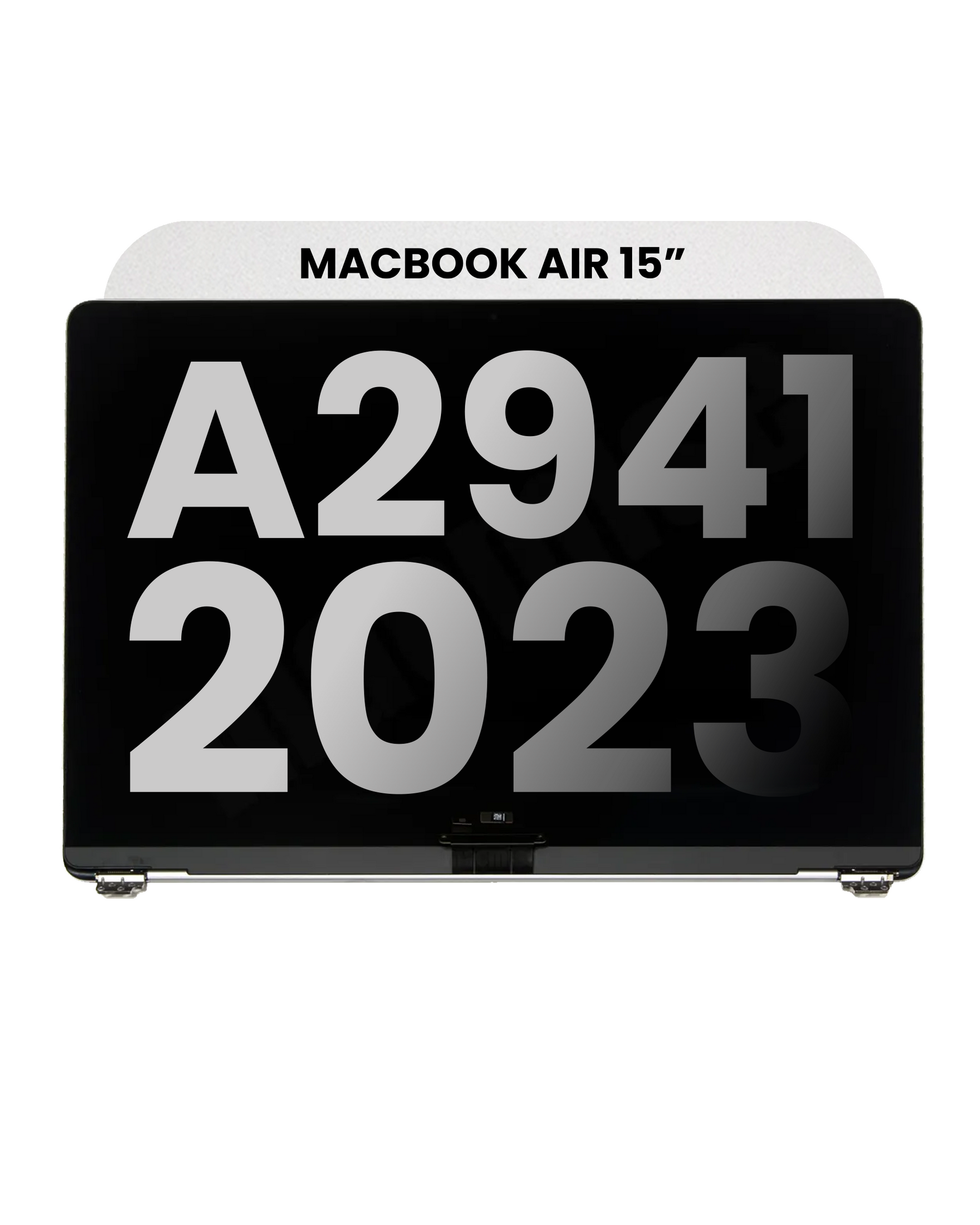 Complete LCD Display Assembly Compatible with MacBook Air 15" (A2941, Mid 2023) – OEM Pull: Grade A, Space Gray
