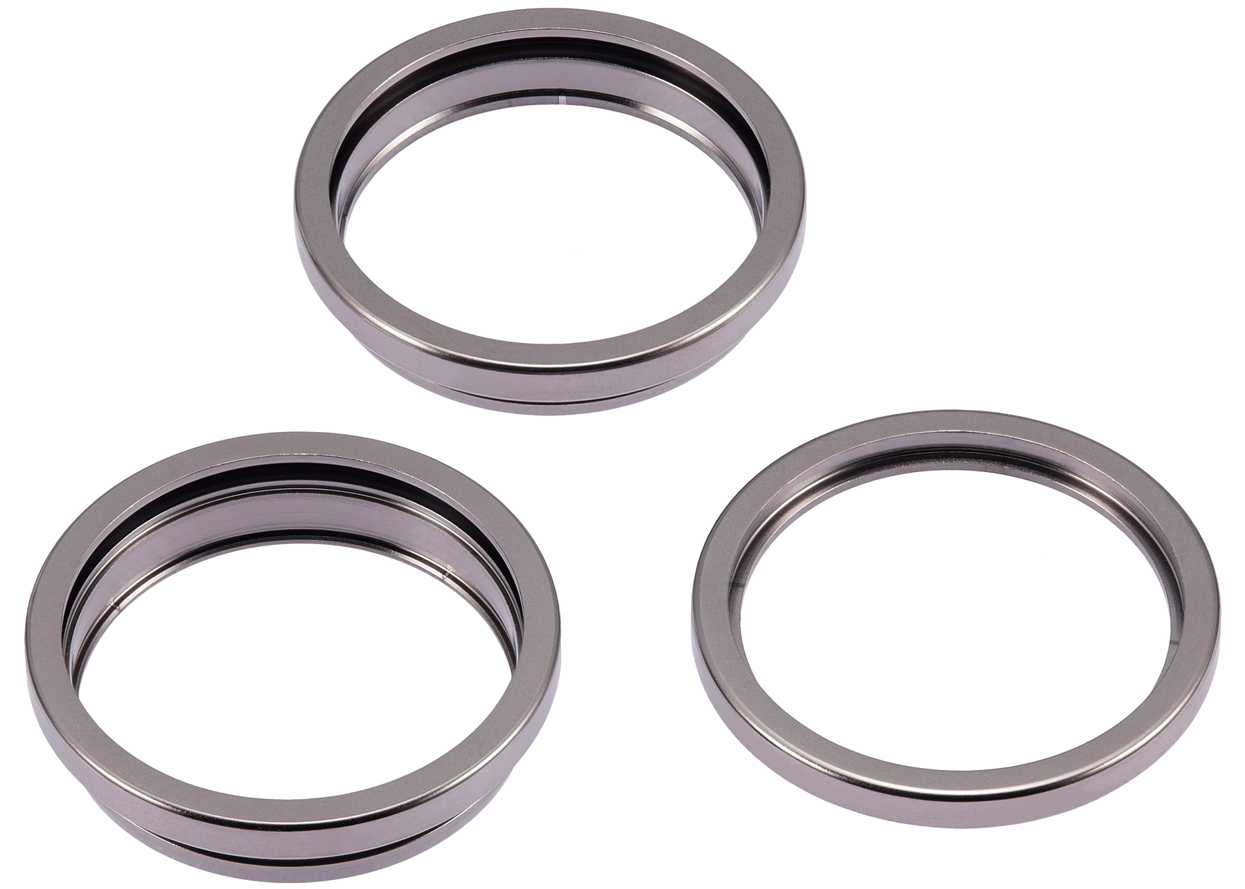 Back Camera Bezel Ring Only Compatible For iPhone 15 Pro (Natural Titanium) (3 Piece Set)