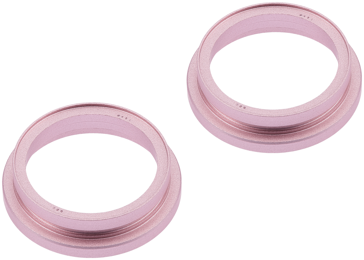 Back Camera Bezel Ring Only Compatible For iPhone 15 / 15 Plus (Pink) (2 Piece Set)