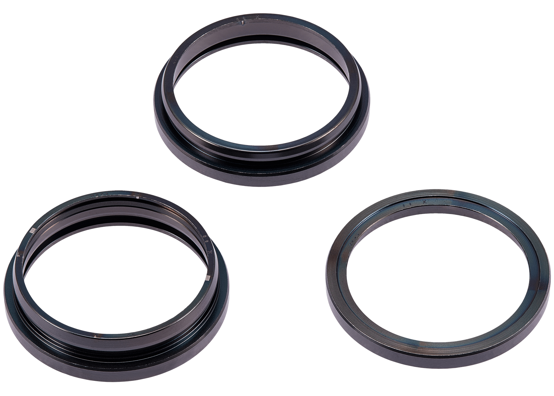 Back Camera Bezel Ring Only Compatible For iPhone 15 Pro (Black Titanium) (3 Piece Set)