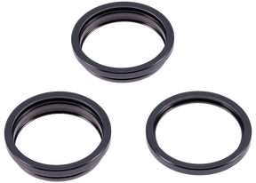 Back Camera Bezel Ring Only Compatible For iPhone 15 Pro (Black Titanium) (3 Piece Set)