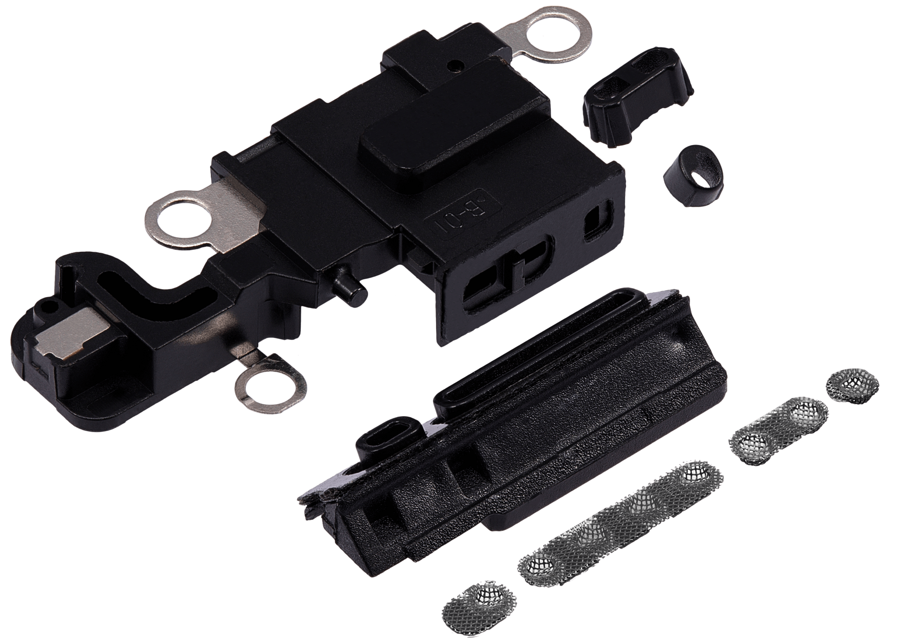 Loudspeaker / Mic Mesh Compatible For iPhone 15 (Black)