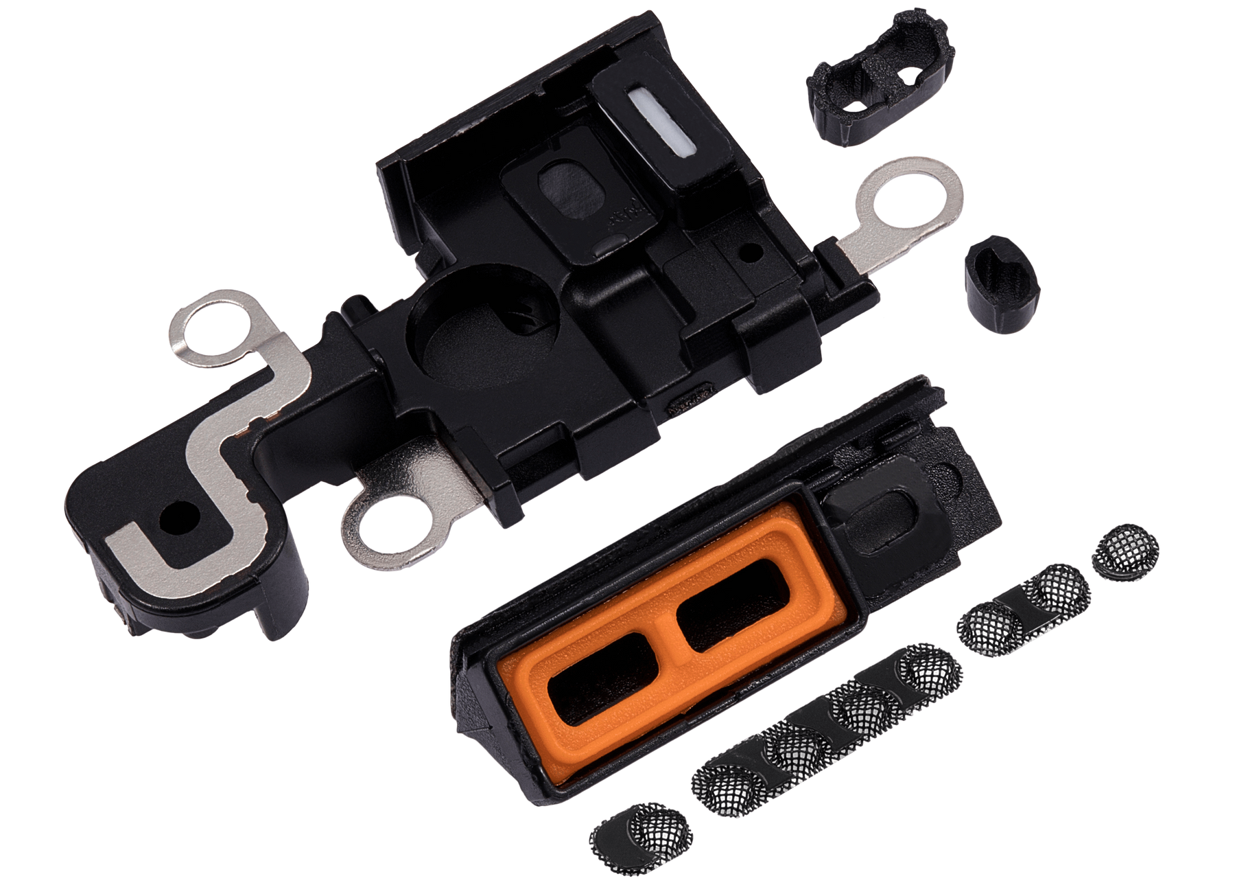 Loudspeaker / Mic Mesh Compatible For iPhone 15 (Black)