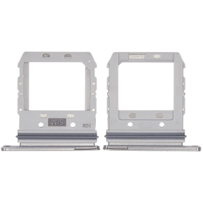 Dual Sim Card Tray Replacement  Compatible For Samsung Galaxy S10 5G (Crown Silver)