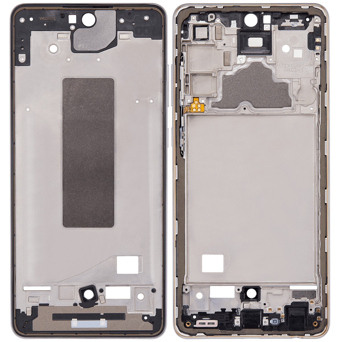 Replacement Mid-Frame Housing Compatible For Samsung Galaxy A72 (A725 / 2021) (Awesome White)
