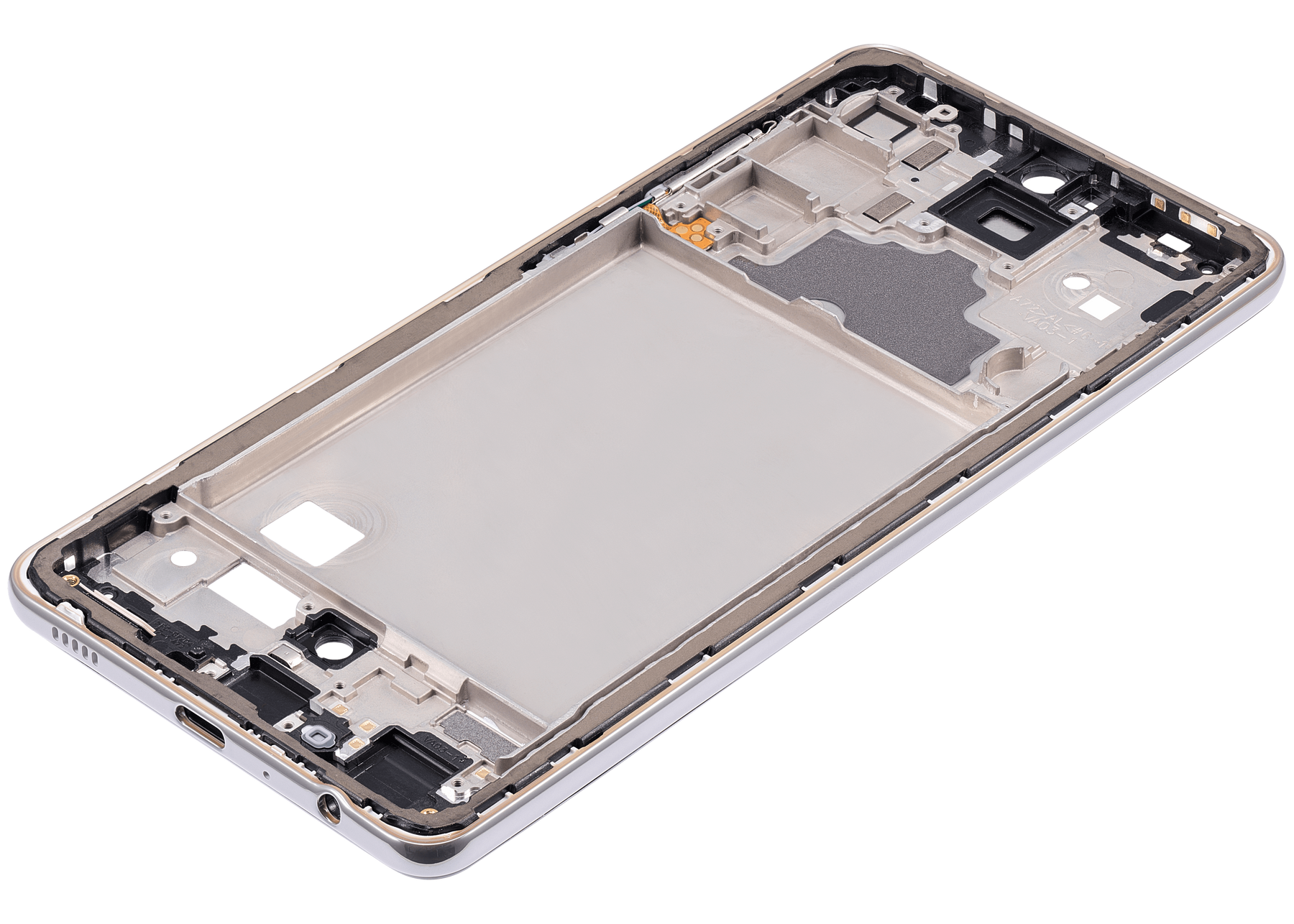 Replacement Mid-Frame Housing Compatible For Samsung Galaxy A72 (A725 / 2021) (Awesome White)
