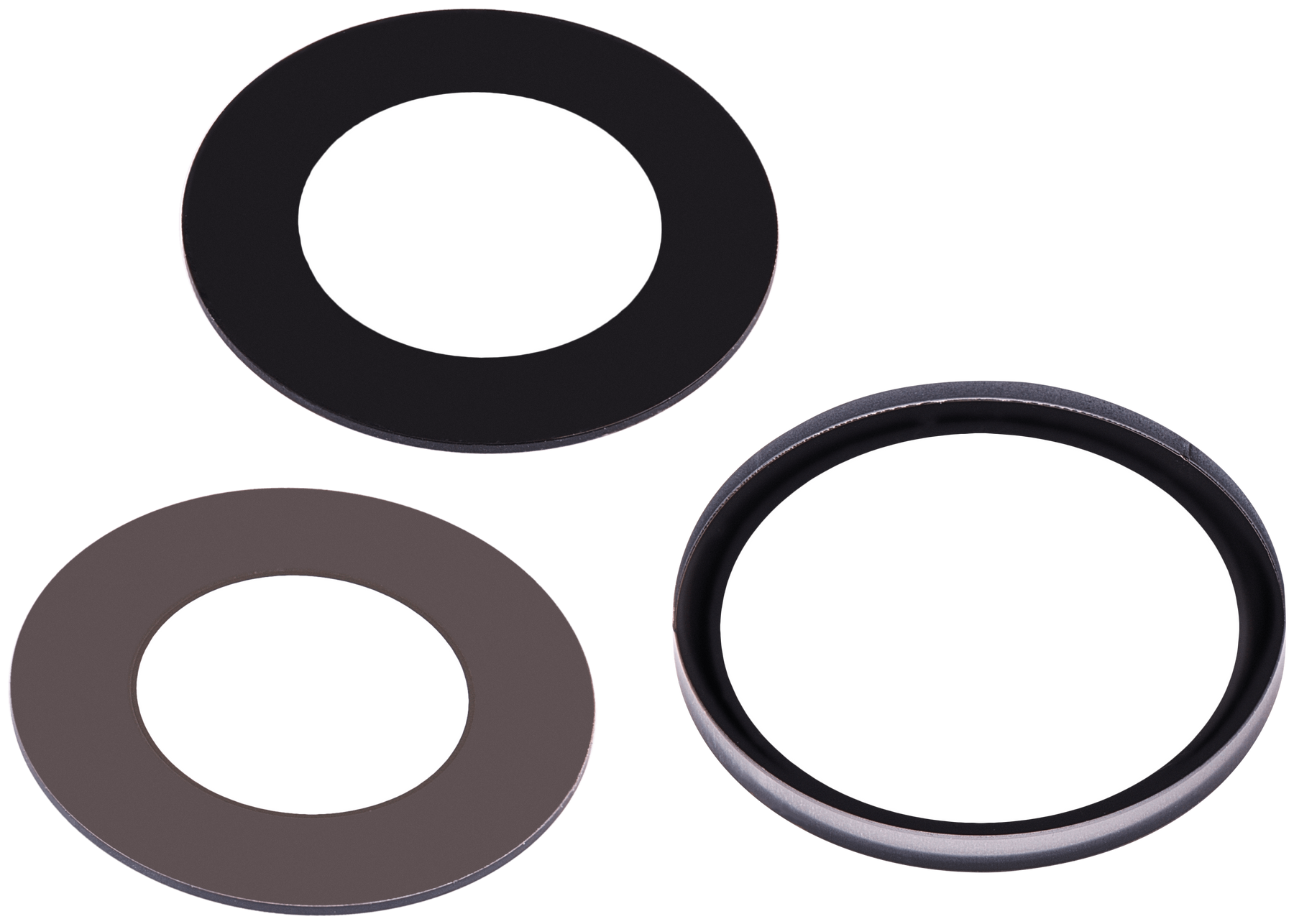 Back Camera Lens (Glass Only) With Adhesive Compatible For iPhone 15 Pro Max (3 Piece Set) (Aftermarket Plus)