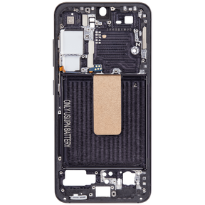 Mid-Frame Housing Compatible For Samsung Galaxy S23 5G Replacement (US & International Version) (Phantom Black)