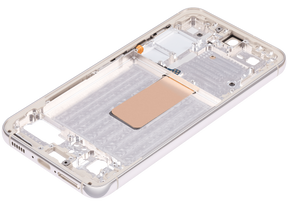 Replacement Mid-Frame Housing Compatible For Samsung Galaxy S23 5G by MacFactory.Store (US & International Version) (Cream)