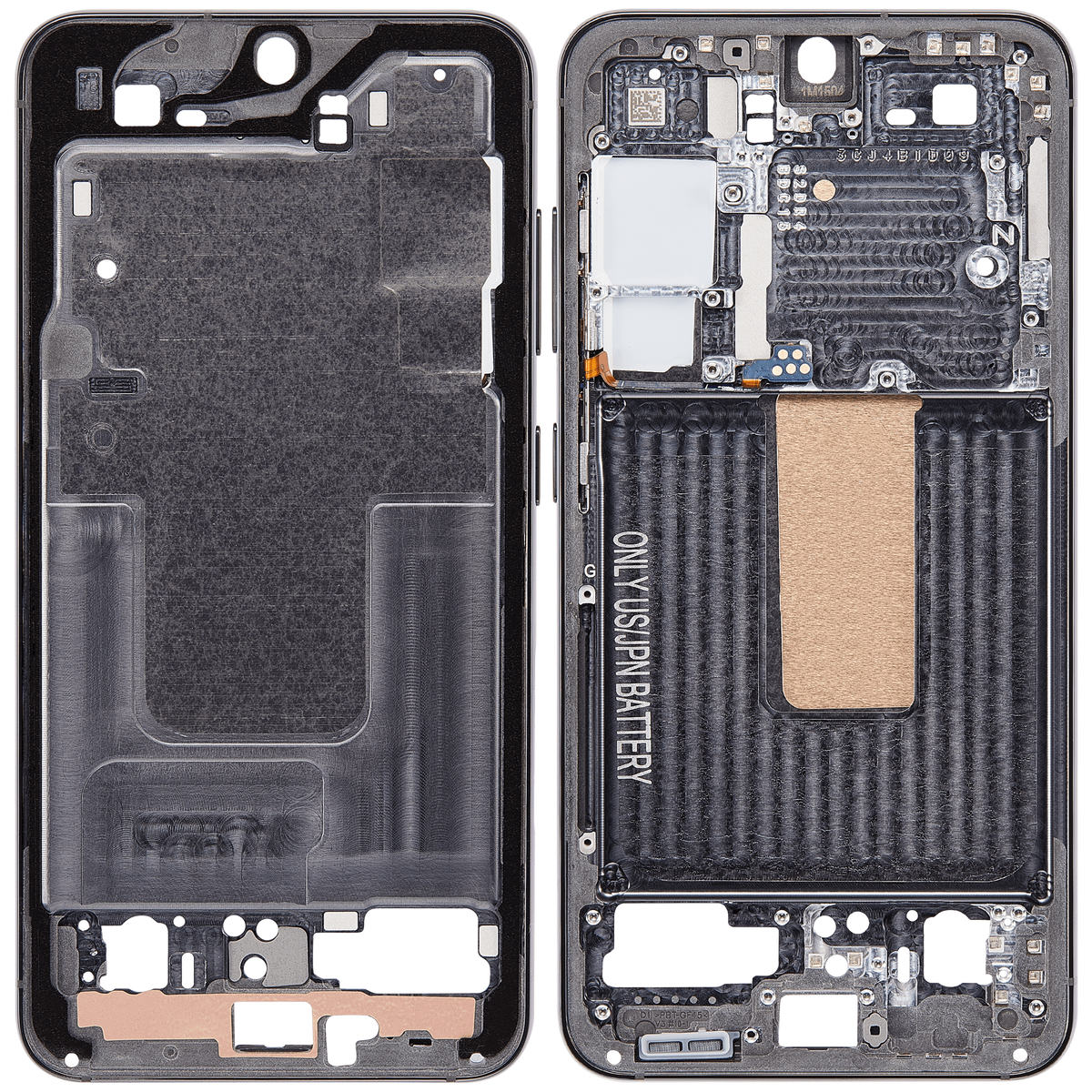 Mid-Frame Housing Compatible For Samsung Galaxy S23 5G (US & International Version) (Green)