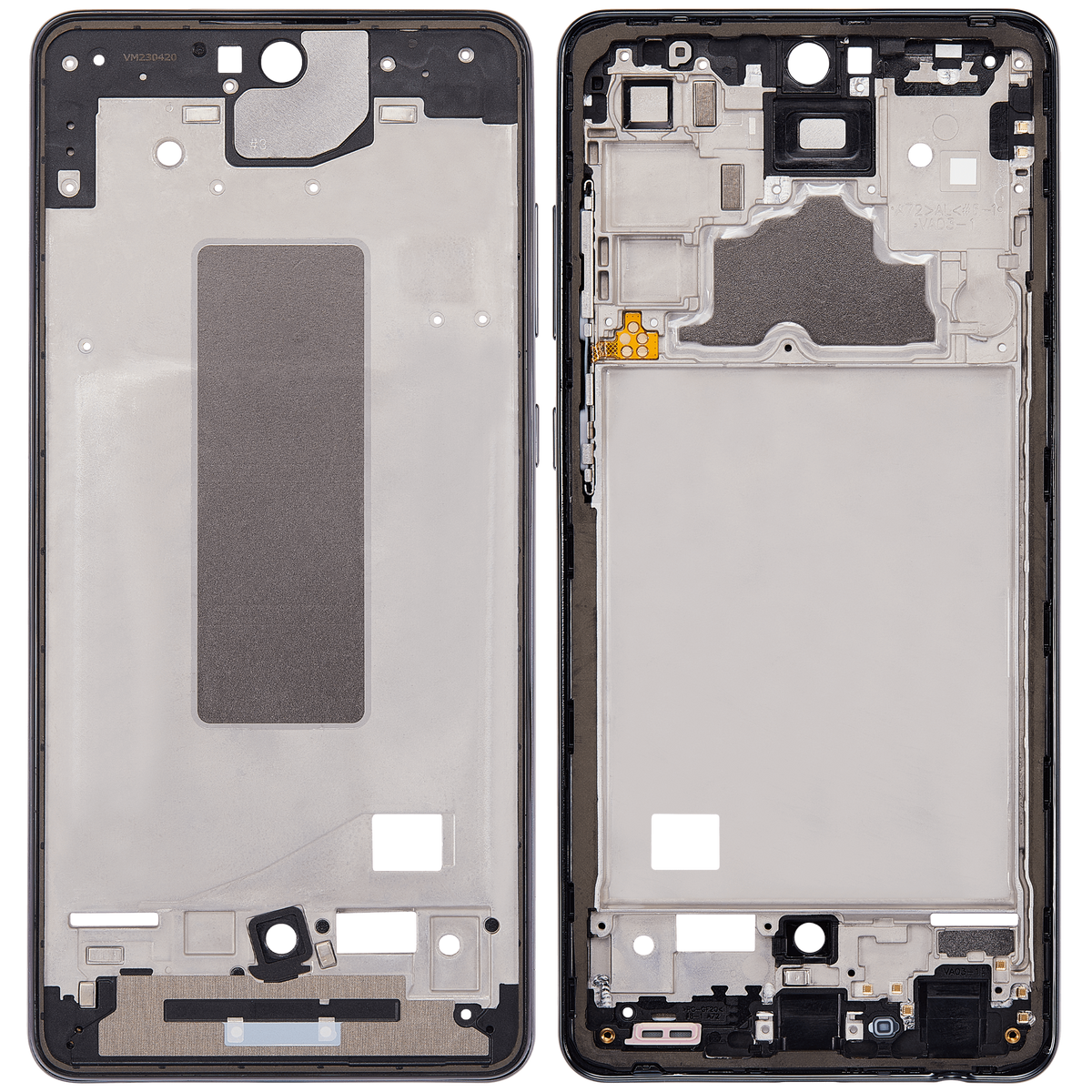 Mid-Frame Housing Compatible For Samsung Galaxy A72 Replacement  (A725 / 2021) (Awesome Black)