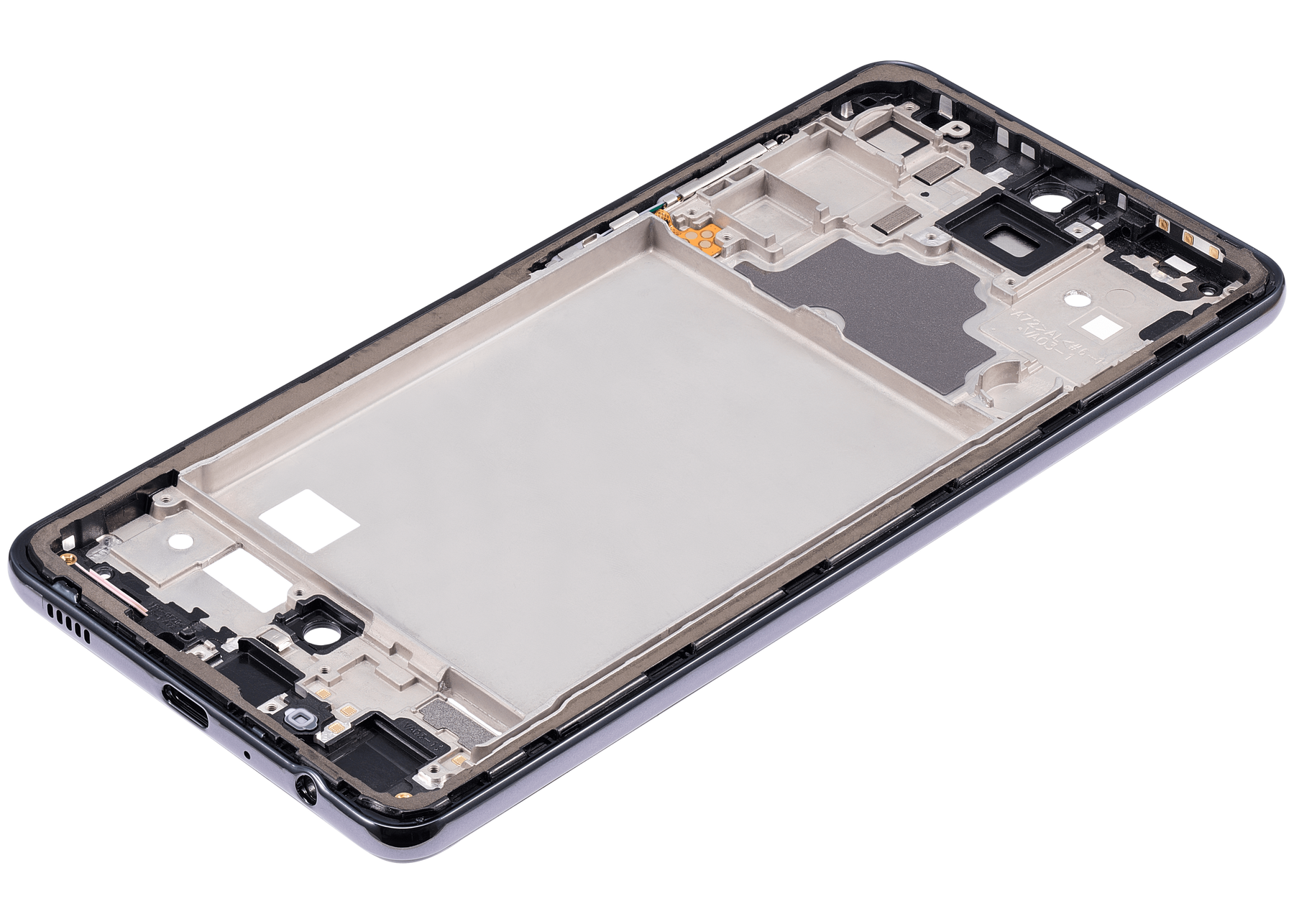 Mid-Frame Housing Compatible For Samsung Galaxy A72 Replacement  (A725 / 2021) (Awesome Black)