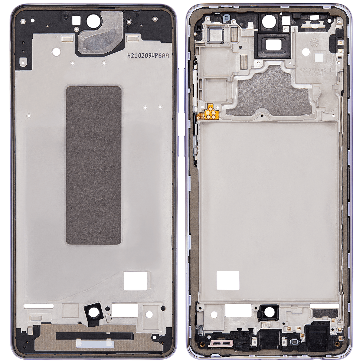 Mid-Frame Housing Compatible For Samsung Galaxy A72 Replacement (A725 / 2021) (Awesome Violet)