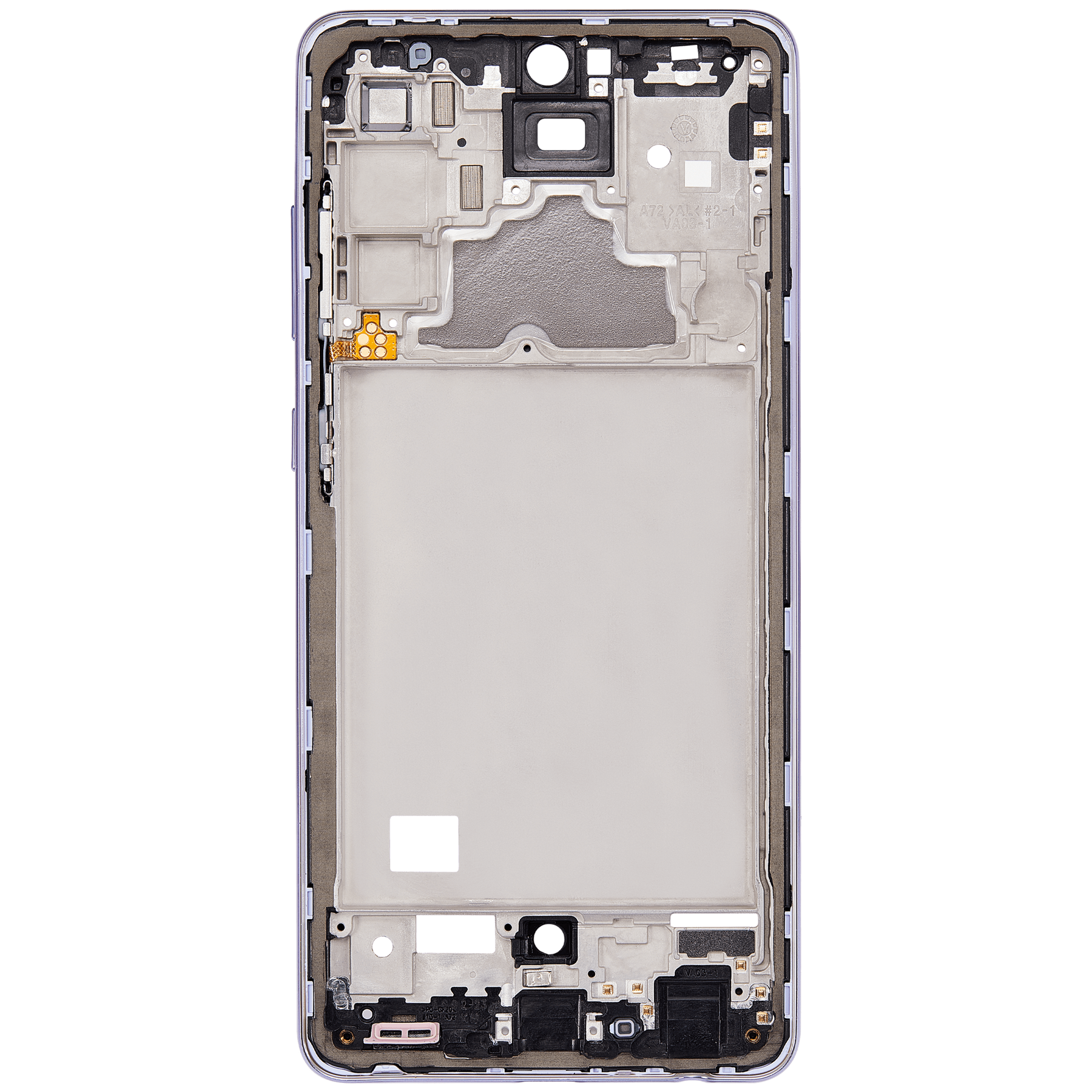Mid-Frame Housing Compatible For Samsung Galaxy A72 Replacement (A725 / 2021) (Awesome Violet)