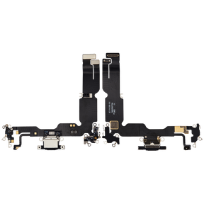 Charging Port Flex Cable Compatible For iPhone 15 Plus (Premium) (Black)