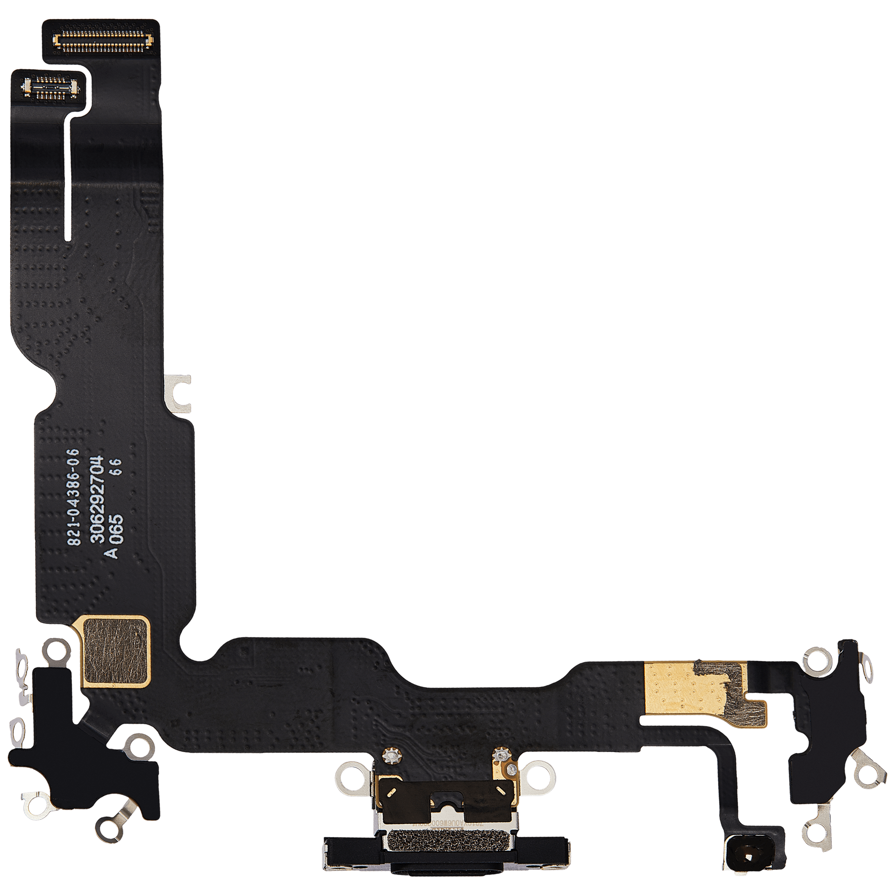 Charging Port Flex Cable Compatible For iPhone 15 Plus (Premium) (Black)