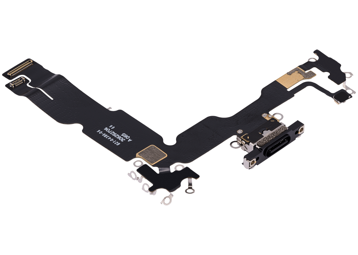 Charging Port Flex Cable Compatible For iPhone 15 Plus (Premium) (Black)