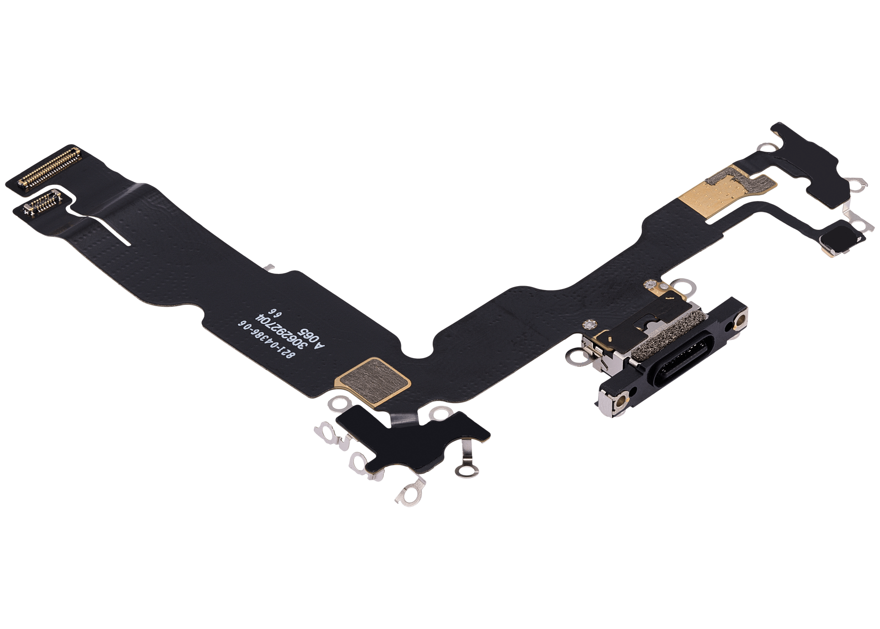 Charging Port Flex Cable Compatible For iPhone 15 Plus (Premium) (Black)
