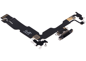 Charging Port Flex Cable Compatible For iPhone 15 Plus (Premium) (Black)