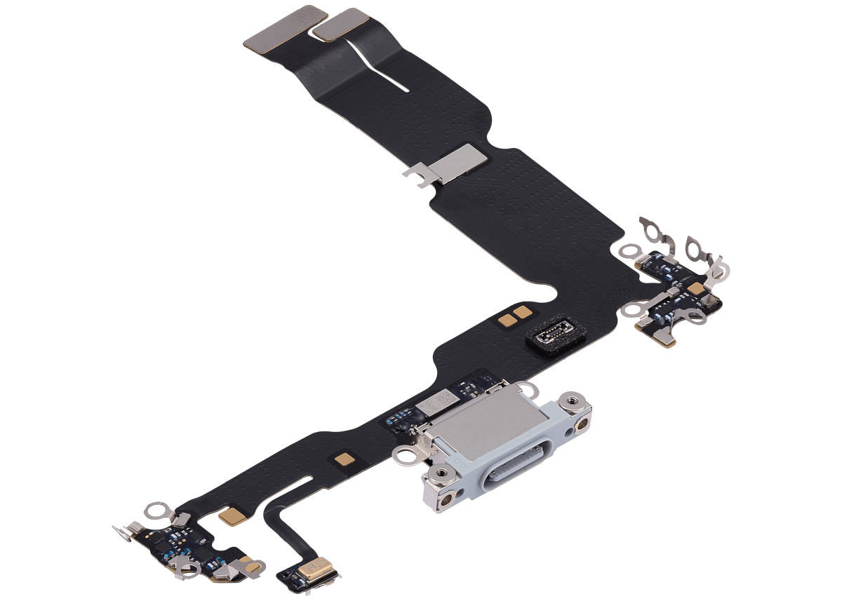 Charging Port Flex Cable Compatible For iPhone 15 Plus (Premium) (Blue)