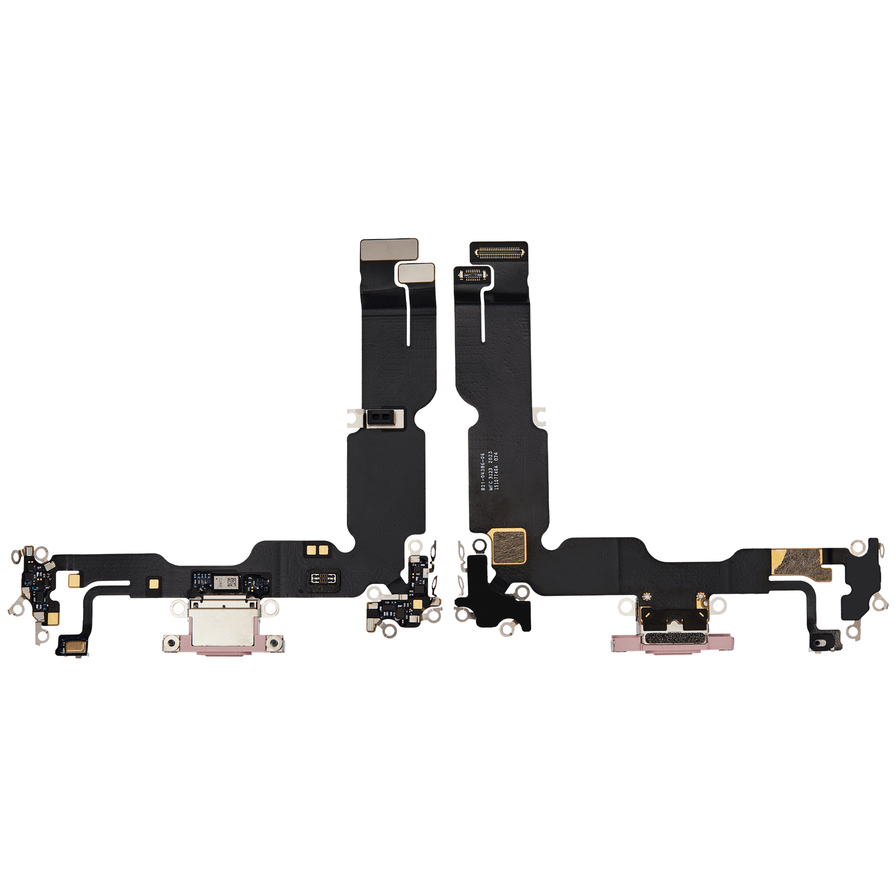 Charging Port Flex Cable Compatible For iPhone 15 Plus (Premium) (Pink)