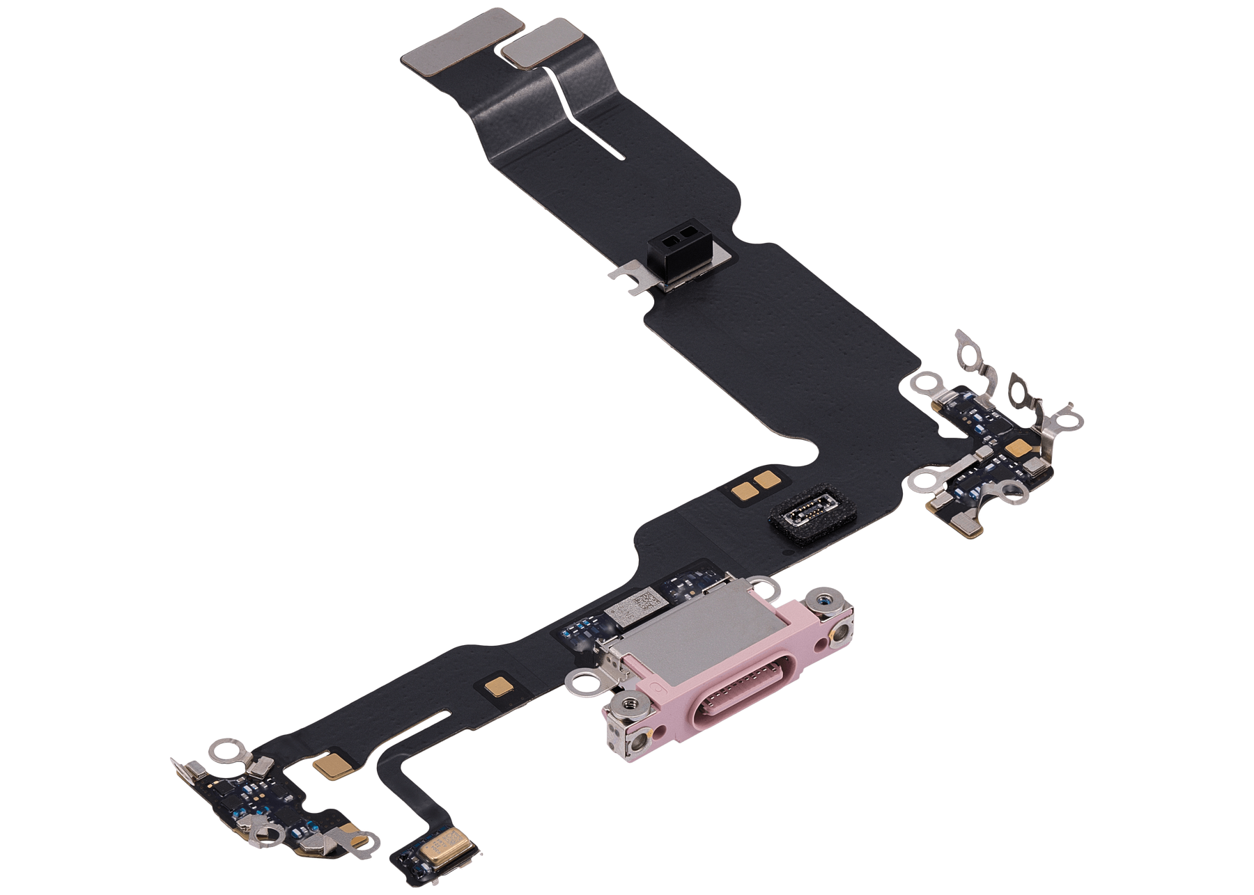 Charging Port Flex Cable Compatible For iPhone 15 Plus (Premium) (Pink)