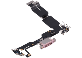 Charging Port Flex Cable Compatible For iPhone 15 Plus (Premium) (Pink)