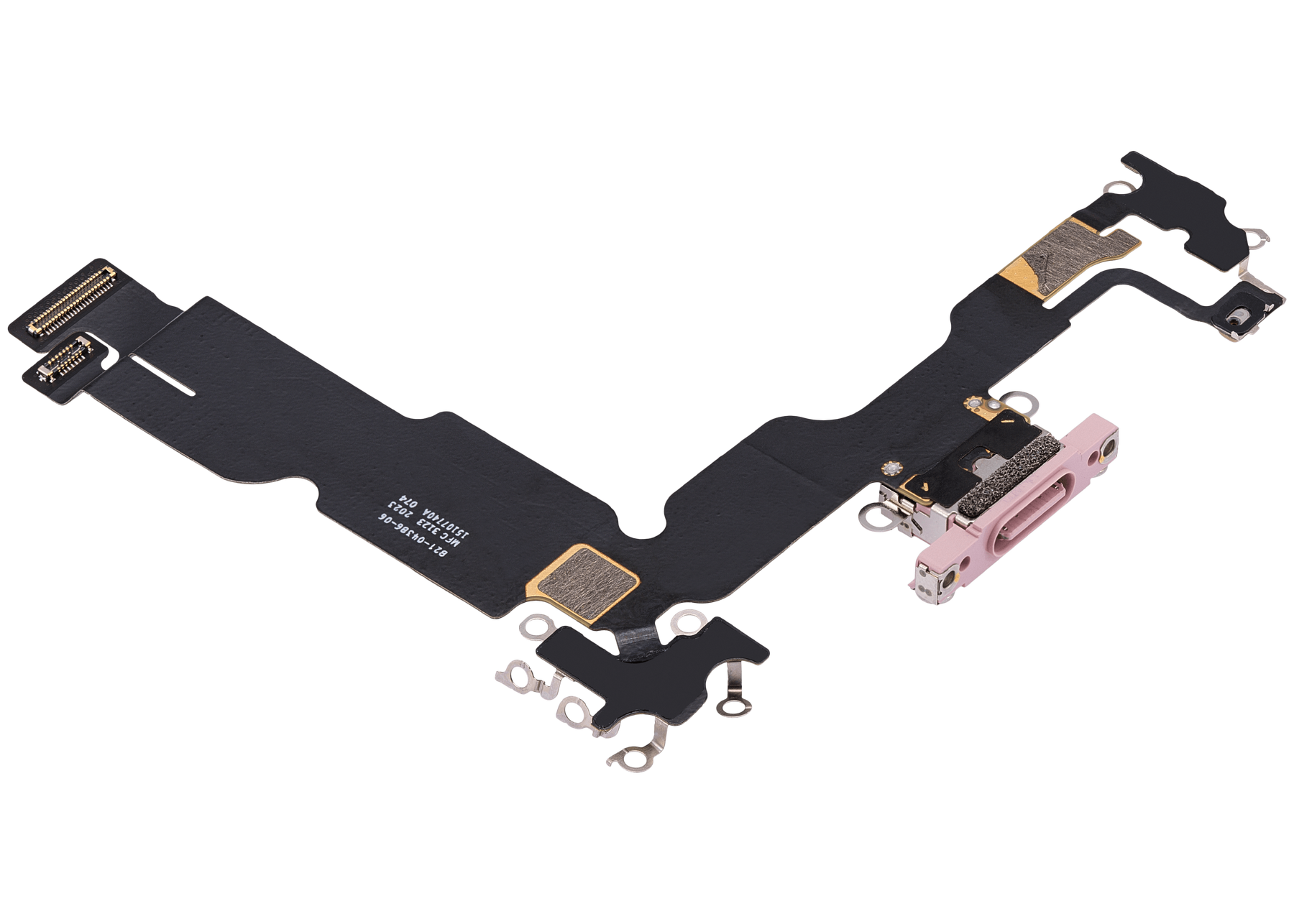 Charging Port Flex Cable Compatible For iPhone 15 Plus (Premium) (Pink)