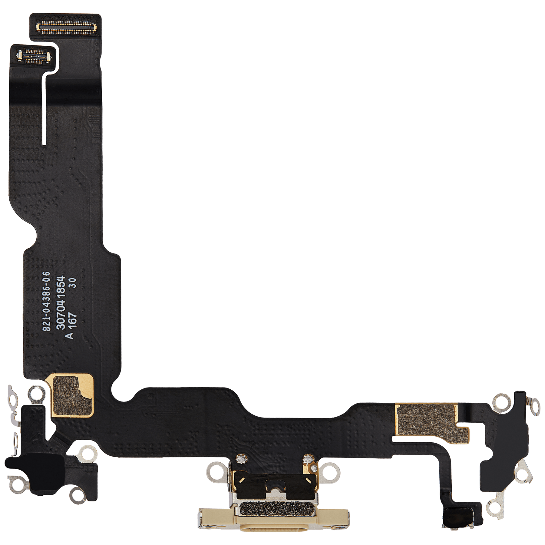 Charging Port Flex Cable Compatible For iPhone 15 Plus (Premium) (Yellow)