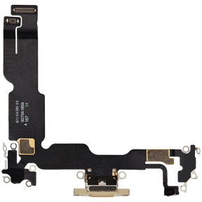 Charging Port Flex Cable Compatible For iPhone 15 Plus (Premium) (Yellow)