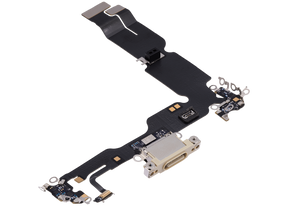 Charging Port Flex Cable Compatible For iPhone 15 Plus (Premium) (Yellow)