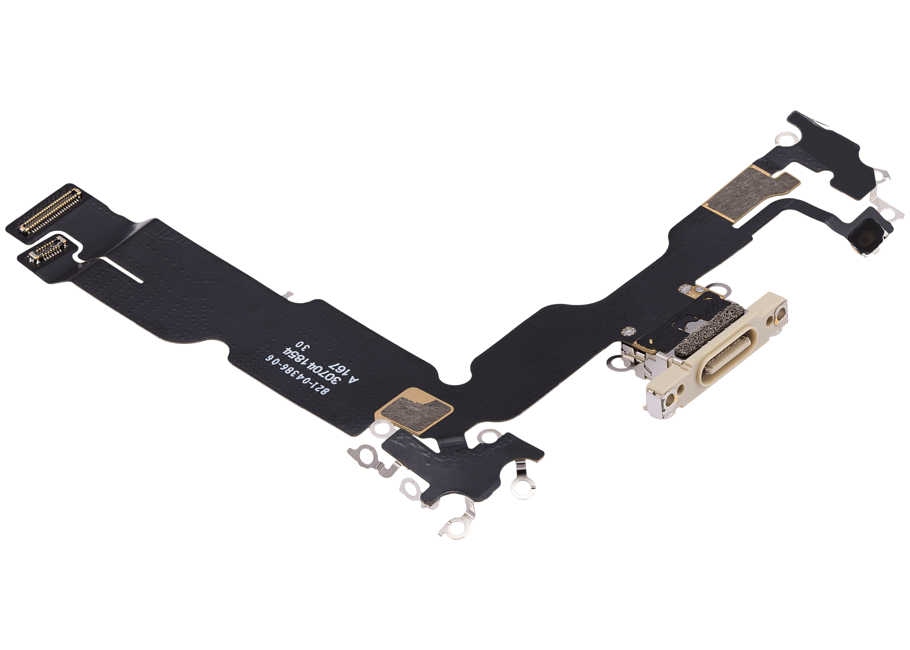 Charging Port Flex Cable Compatible For iPhone 15 Plus (Premium) (Yellow)