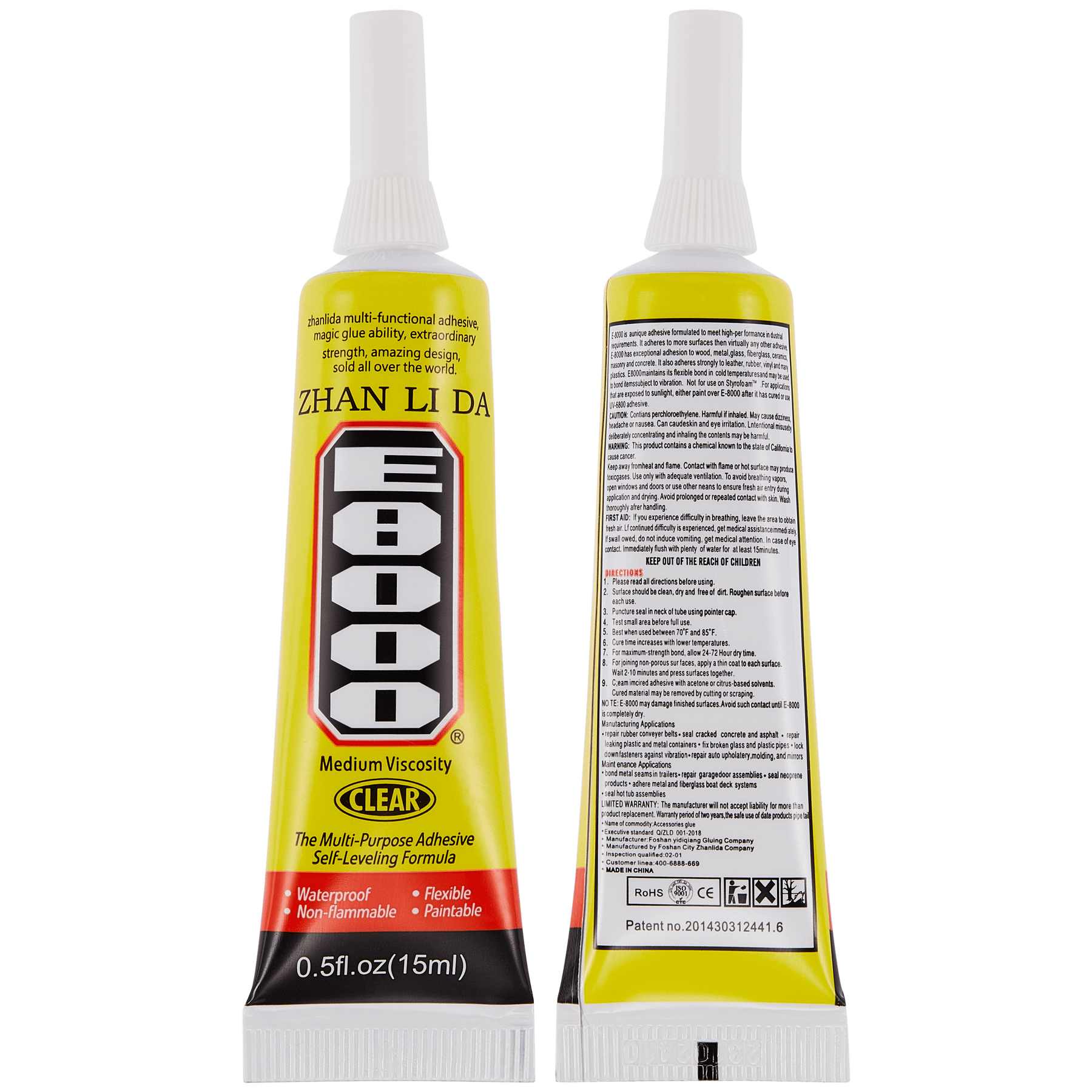 Multi-Purpose Glue Adhesive E8000 (15ml / Clear) (Zhanlida)