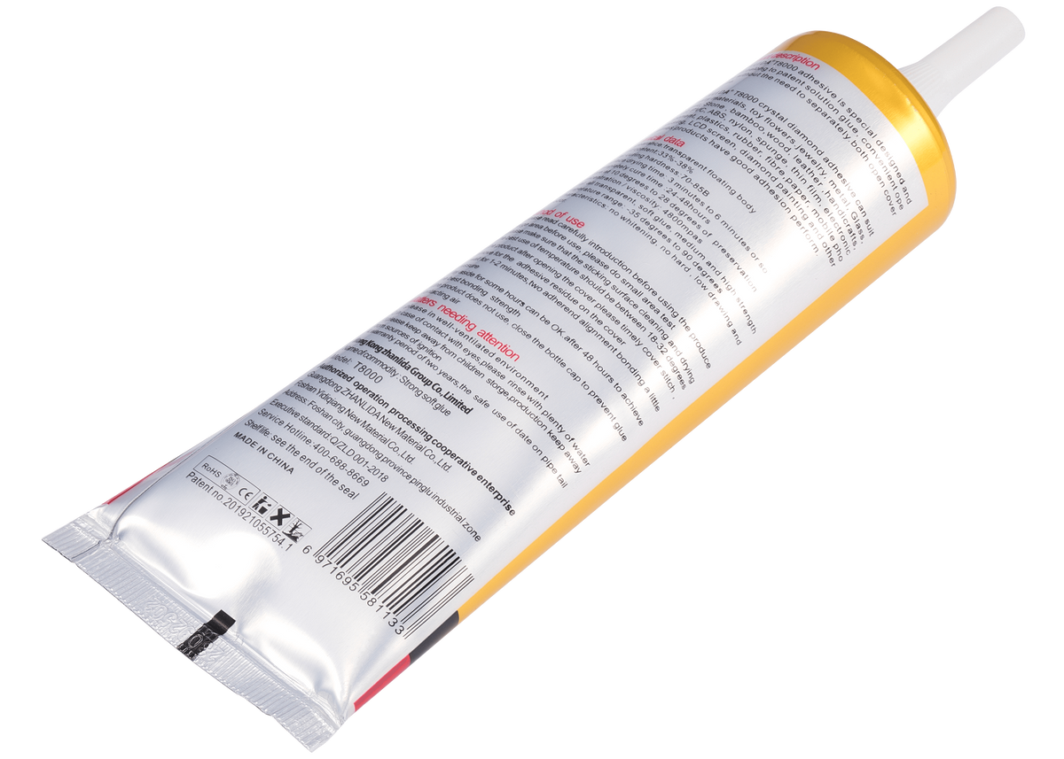 Multi-Purpose Glue Adhesive T8000 (110ml / Clear) (Zhanlida)